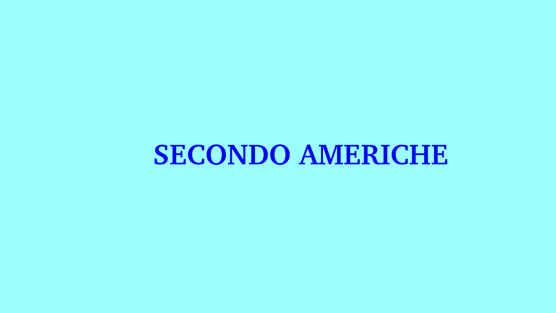 Secondo for Americas