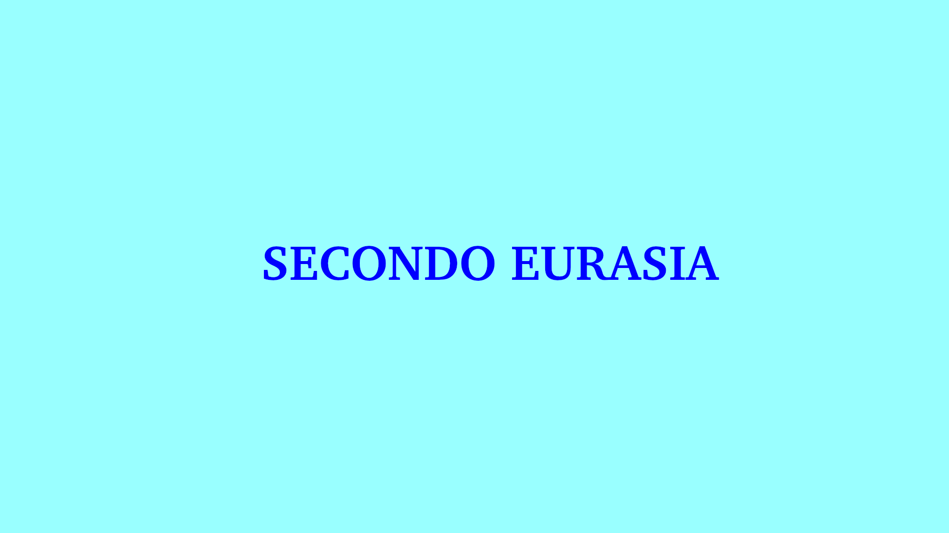 Secondo articolo per Eurasia